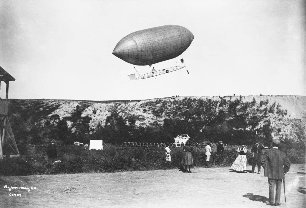 1908 Calgary Dominion Exhibition Strobel Airship Flight Calgary Stampede