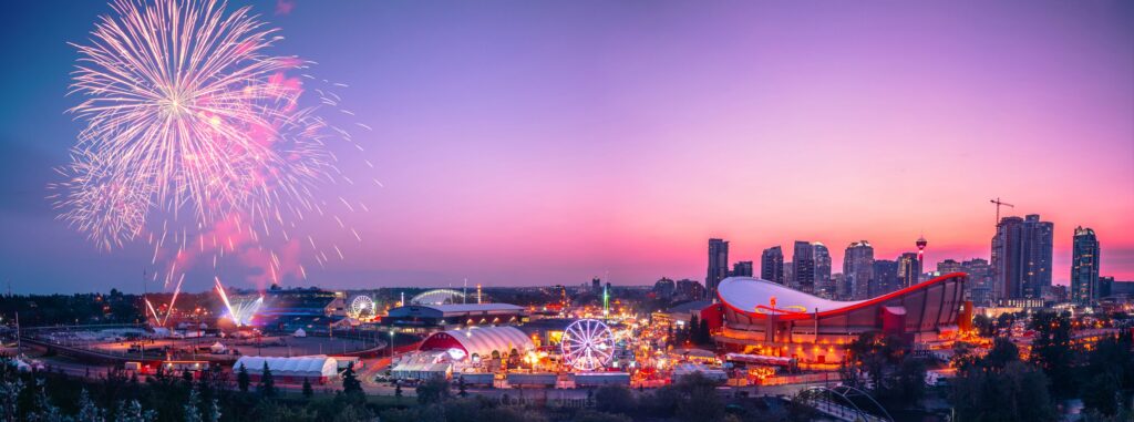 Scotsman Hill Calgary Stampede Fireworks