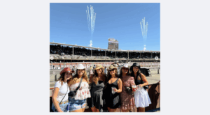 Group of Girls at the Calgary Stampede Rodeo