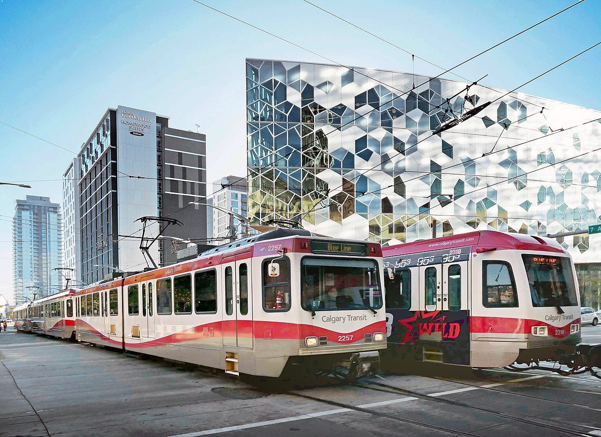 Calgary Transit CTrain Library Calgary Stampede