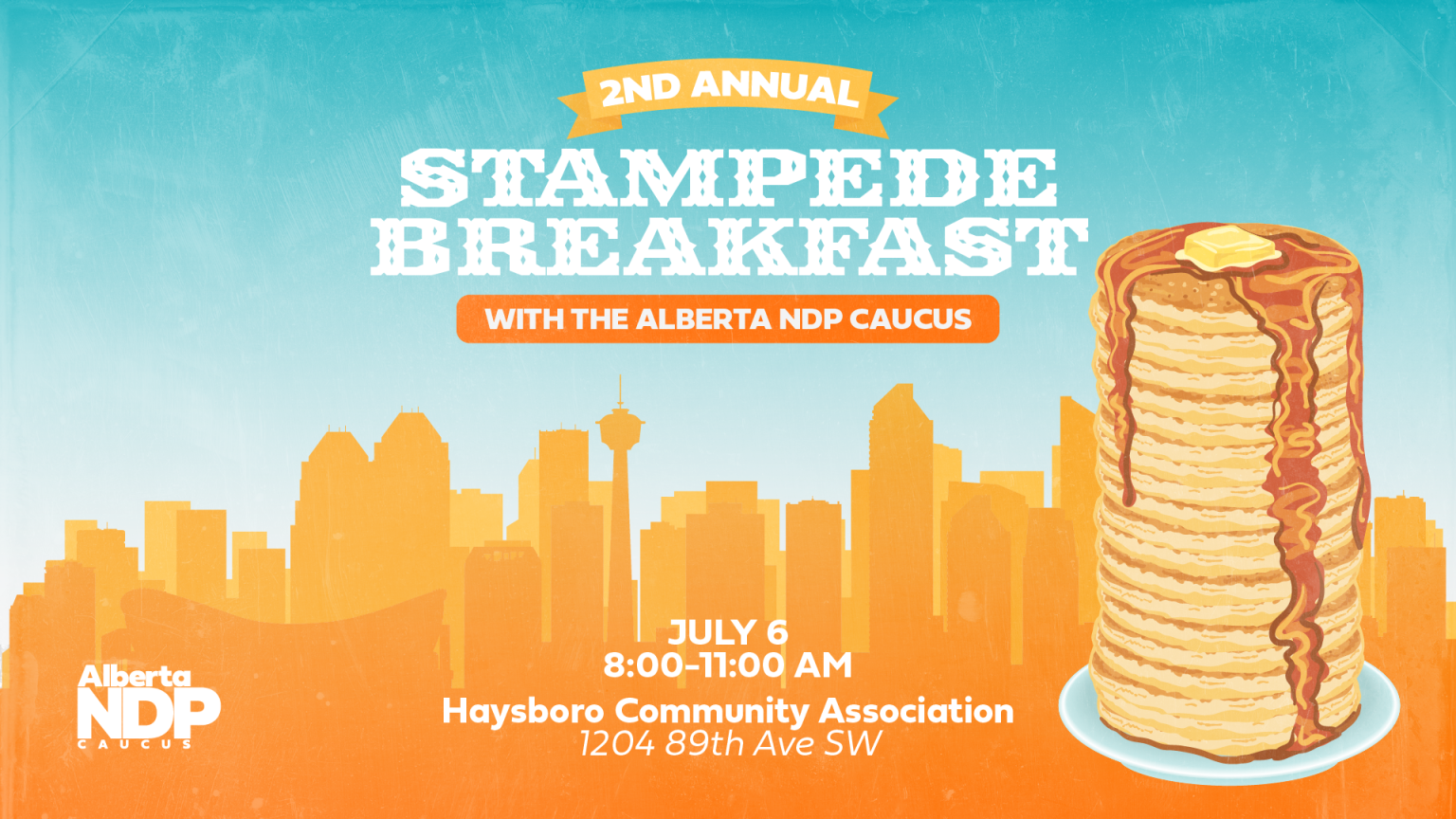 Alberta NDP Caucus – 2nd Annual Stampede Breakfast