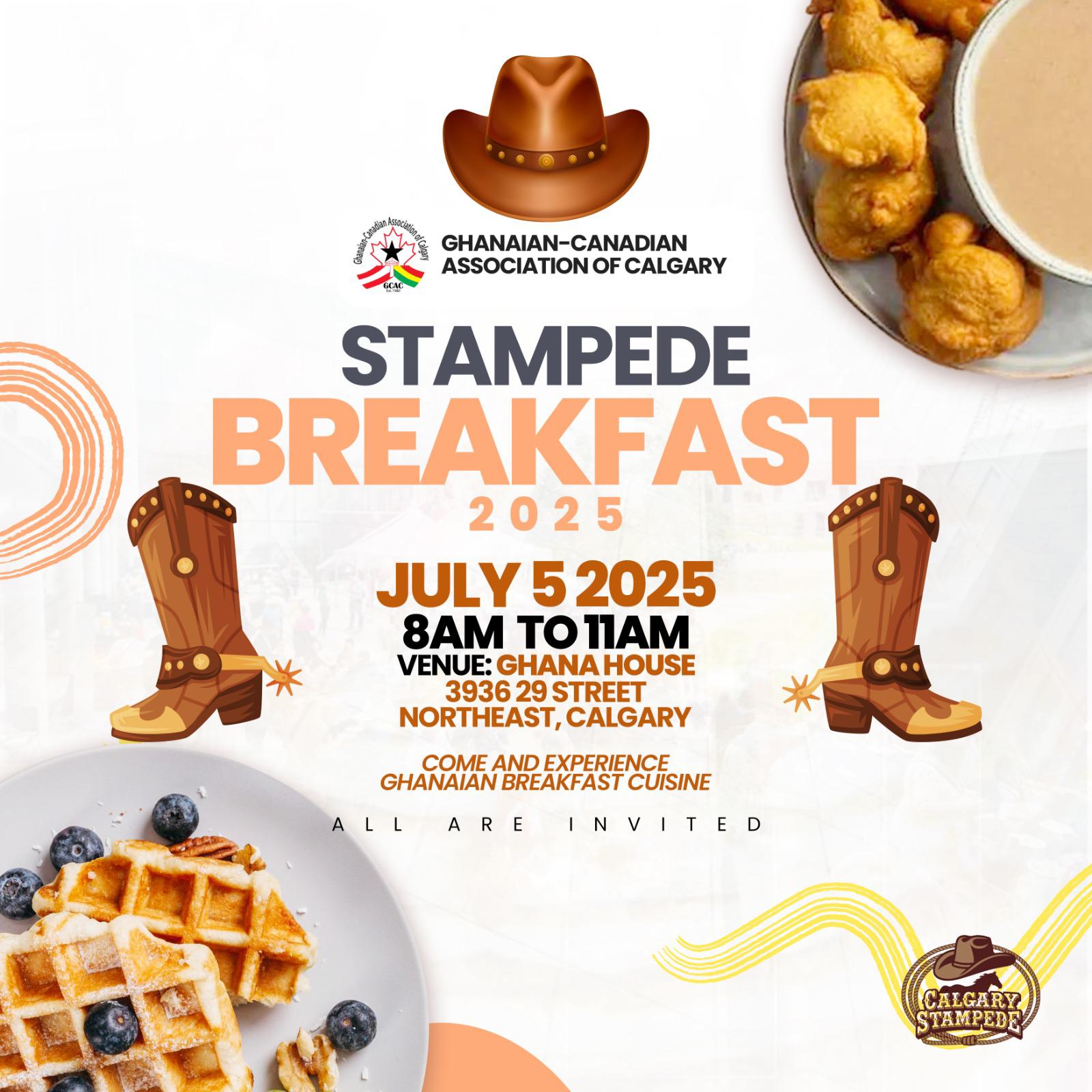 Ghanaian-Canadian Association of Calgary (GCAC) Stampede Breakfast