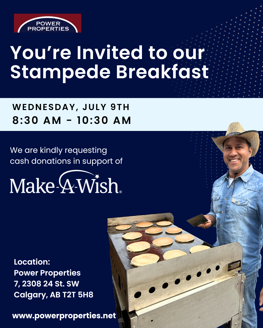 Power Properties Stampede Breakfast – In Support of Make-A-Wish